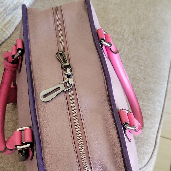 Loewe Pink and Purple Leather Top-Handle Satchel - Picture 4 of 10